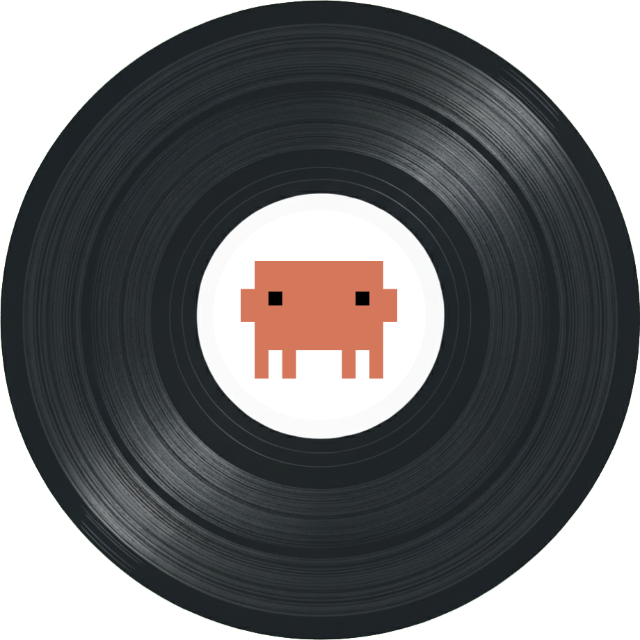 黒ヤギレコードが回転しています