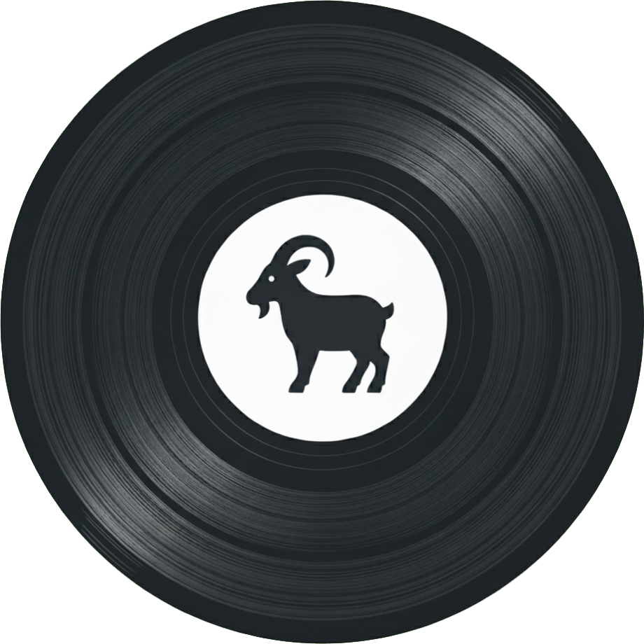 黒ヤギレコードが回転しています